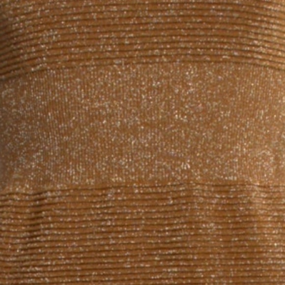 NWT Moschino Couture Gold & Brown Metallic Sweater & Dress Set - Size Small - Picture 6 of 6